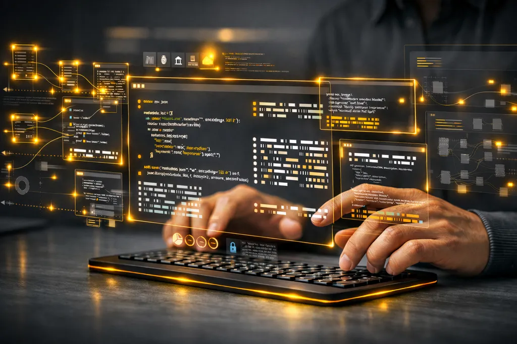 Technical placeholder visual for embedded software and driver development